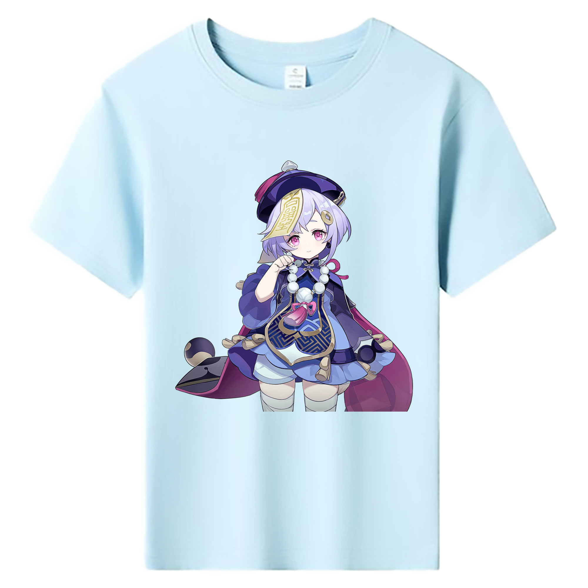 げんし神 七七 なな  genshin Nana 綿100％キッズTシャツ（フロントプリント）